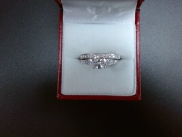 14k White Gold Engagement Ring 