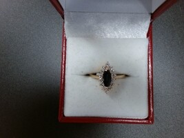 Sapphire and Diamond Fashion Ring 14kt