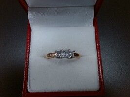 14kt Yellow Gold Diamond Engagement Ring
