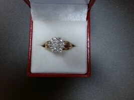 10k Diamond Cluster Fashion Ring
