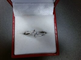 Solitaire Diamond 14k White Gold Ring