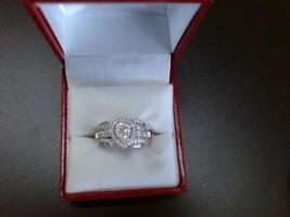  14KT White Gold Wedding Set