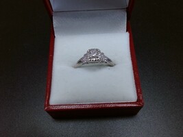  14kt White Gold Princess Cut Diamond Engagement Ring